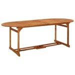 Sale 2025table � d�ner de jardin table dext�rieur table dappoint 220x90x75 cm - bois dacacia massif244 ...
