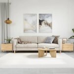 Sale 2025tables gigognes de salon - tables basses - lot de 2 - ch�ne sonoma - 50x50x40 cm - bois ding�nierie30 ...