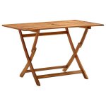 Sale 2025table de jardin table dext�rieur table dappoint pliable 120x70x75 cm - bois dacacia massif128 ...