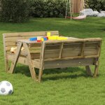 Sale 2025table de jardin - table de pique - nique - pour enfants bois de pin impr�gn�22 kg 4554