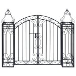 Sale 2026 arche � rosiers noir - portillon ornemental de jardin fer forg� 122x205x100cm pro939391154