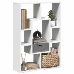 Sale 2026 armoire �tag�re magazine blanc - biblioth�que blanc 63x20x90cm - bois ding�nierie pro659077080 ...