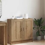 Sale 2026 armoire �tag�re magazine brun - biblioth�que ch�ne artisanal 825x305x80cm - bois ding�nierie ...