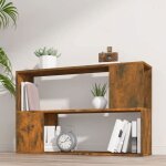 Sale 2026 armoire �tag�re magazine brun - biblioth�que ch�ne fum� 100x24x63cm - bois ding�nierie pro135998472 ...