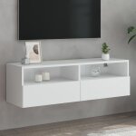 Sale 2026 armoire tv moderne blanc - meuble tv mural blanc 100x30x30cm - bois ding�nierie pro622864875 ...