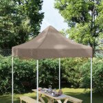 Sale 2026 b�ches de accessoire gazebo de jardin contre uv taupe - toile belv�d�re toit de tente de r�ception ...