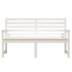 Sale 2026 banc de jardin - burke - banquette balcon - blanc 1595x48x915 cm - bois massif de pin bb679 ...