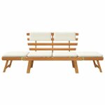 Sale 2026 banc de jardin - burke - banquette balcon - avec coussins - 2 - en - 1 190 cm - bois solide ...