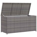 Sale 2026 coffre de rangement de jardin - burke - grande espace - gris 120x50x60 cm - r�sine tress�e ...