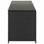 Sale 2026 coffre de rangement de jardin - burke - grande espace - r�sine tress�e 200x50x60 cm - noir ...