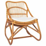 Sale 2026 fauteuil chaise de relaxation blanc - chaise en rotin marron clair lin pro685339138