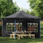 Sale 2026 gazebo de jardin contre uv anthracite - paroi de tente de r�ception 2 pcs avec fen�tre pe anthracite ...