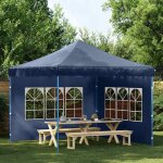 Sale 2026 gazebo de jardin contre uv bleu - paroi de tente de r�ception 2 pcs avec fen�tre pe bleu pro33213802 ...