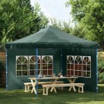 Sale 2026 gazebo de jardin contre uv vert - paroi de tente de r�ception 2 pcs avec fen�tre pe vert pro44175248 ...