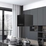 Sale 2026 hotte aspirante noir - hotte suspendue � lcd tactile 37cm acier enduit de poudre pro348957404 ...