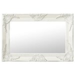 Sale 2026 miroir mural magnifique blanc - miroir mural style baroque 60x40cm blanc pro525664659