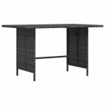 Sale 2026 si�ge de jardin gris - table � d�ner de jardin gris 110x70x65cm r�sine tress�e pro902687677 ...
