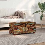 Sale 2026 table � caf� brun - coffre table basse bois de r�cup�ration massif 80x40x35cm pro470403408