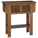 Sale 2026 table � caf� brun - table console bois de r�cup�ration m�lang� 80x35x80cm pro884989527