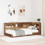 Sale 2026 t�te de lit marron - t�te de lit de rangement bois ancien 90cm - bois ding�nierie pro248718733 ...