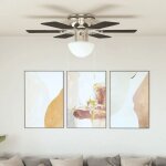 Sale 2026 ventilateurs de plafond brun - ventilateur de plafond orn� avec lumi�re 82cm marron fonc� pro9425288 ...