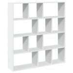 Sale 2026biblioth�que - colonne / meuble �tag�re de rangement pour livres - blanc 132x29x1415cm - bois ...
