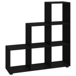 Sale 2026biblioth�que - colonne / meuble �tag�re de rangement pour livres - escalier noir 107cm - bois ...