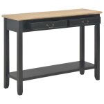 Sale 2026table d?appoint de salon - cabinet salon - design �l�gant noir - table console noir 110x35x80cm ...