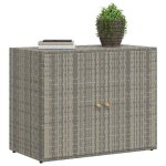 Sale dhiver armoire de rangement - burke - meuble haute - pour jardin - gris 100x555x80 cm r�sine tress�e ...