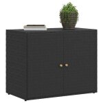 Sale dhiver armoire de rangement - burke - meuble haute - pour jardin - noir 100x555x80 cm r�sine tress�e ...