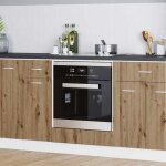 Sale meuble colonne meuble bas de cuisne - cabinet de four - chne artisanal 60x46x815 cm en bois dingnierie ...