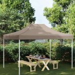 Sale protection uv et moderne - toit de tente de r�ception chapiteau et belv�d�re - suikun - 4x3 m taupe ...
