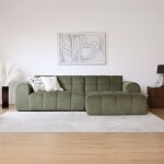 Salford - canapé dangle 3 / 4 places nuage en velours vert Salford - canapé dangle 3 / 4 places nuage en velours vert