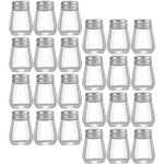 Salieres salire et poivrire ensemble de verre 30pcs barbecue assaisonnement shaker bocal en verre contenant ...