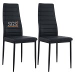 Salle � manger ensemble de 2 chaises de cuisine en m�tal chaise de table de salle � manger si�ge rembourr� ...