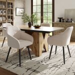 Salle  manger table pour 4 - 6 personnes 138. 5x80x75cm table de cuisine moderne en bois table de bistrot ...
