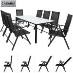 Salon de jardin aluminium bern 8 + 1 anthracite chaise pliante dossier haut 8 positions terrasse balcon ... Salon de jardin aluminium bern 8 + 1 anthracite chaise pliante dossier haut 8 positions terrasse balcon ...