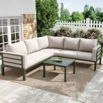 Salon de jardin pas cher salon de jardin exterieur 4 - 5 personnescanape exterieur1 table basse en verrepieds ...