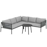 Salon de jardin extérieur - outsunny - en résine tressée - 5 places - table en acier et coussins inclus ... Salon de jardin extérieur - outsunny - en résine tressée - 5 places - table en acier et coussins inclus ...