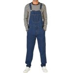 Salopette hommesalopette pour homme en jean avec poches multifonctions streetwear rglable salopette ...