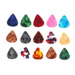 Salutuya lot de 50 médiators en celluloïd pour guitare accessoire instrument musical Épaisseur 046 mm ... Salutuya lot de 50 médiators en celluloïd pour guitare accessoire instrument musical Épaisseur 046 mm ...