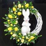 Salutuya couronne d?ufs de lapin en acrylique couronne d?ufs de lapin de p�ques en acrylique jardin lapin ...