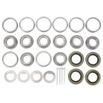 Salutuya kit de roulements de moyeu de roue de remorque 4 pcs l44643 roulements intrieurs extrieurs ...