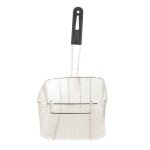 Salutuya panier de passoire alimentaire panier � frire avec une longue manche � poign�e frite panier ...