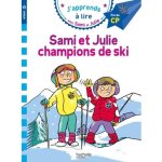 Livre pour enfants - sami et julie - champions de ski - niveau cp 3
