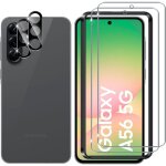 Pour samsung galaxy a56 5g verre tremp� 2 + 2 pi�ces protection �cran + cam�ra arri�re protecteur film ...