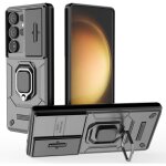 Pour samsung galaxy s25 ultra 5g - coque r�sistante anti choc avec anneau bague anti chute / b�quille ...