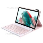 Pour samsung galaxy tab a8 10. 5 tui de protection en cuir ultra fin avec support pour tablette + clavier ...