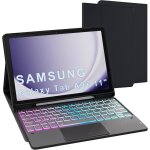tui avec clavier dtachable - samsung - galaxy tab a9 + - rtroclair 7 couleurs - bluetooth - protection ...
