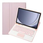 Pour samsung galaxy tab a9 x210 x215 x216b charme de cuir clavier sel - rose clavier pour tablette tactile ...